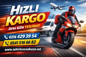 Hızlı kargo hizmeti ile şehirler arası aynı gün teslimat, sehirlerarasikurye.net üzerinden 0216 429 39 54 ve 0541 516 66 82 numaralı telefonlardan ulaşabilirsiniz