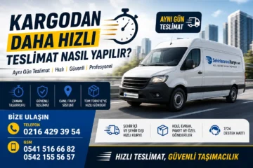 Kargodan daha hızlı teslimat hizmeti sunan şehirler arası kurye aracı